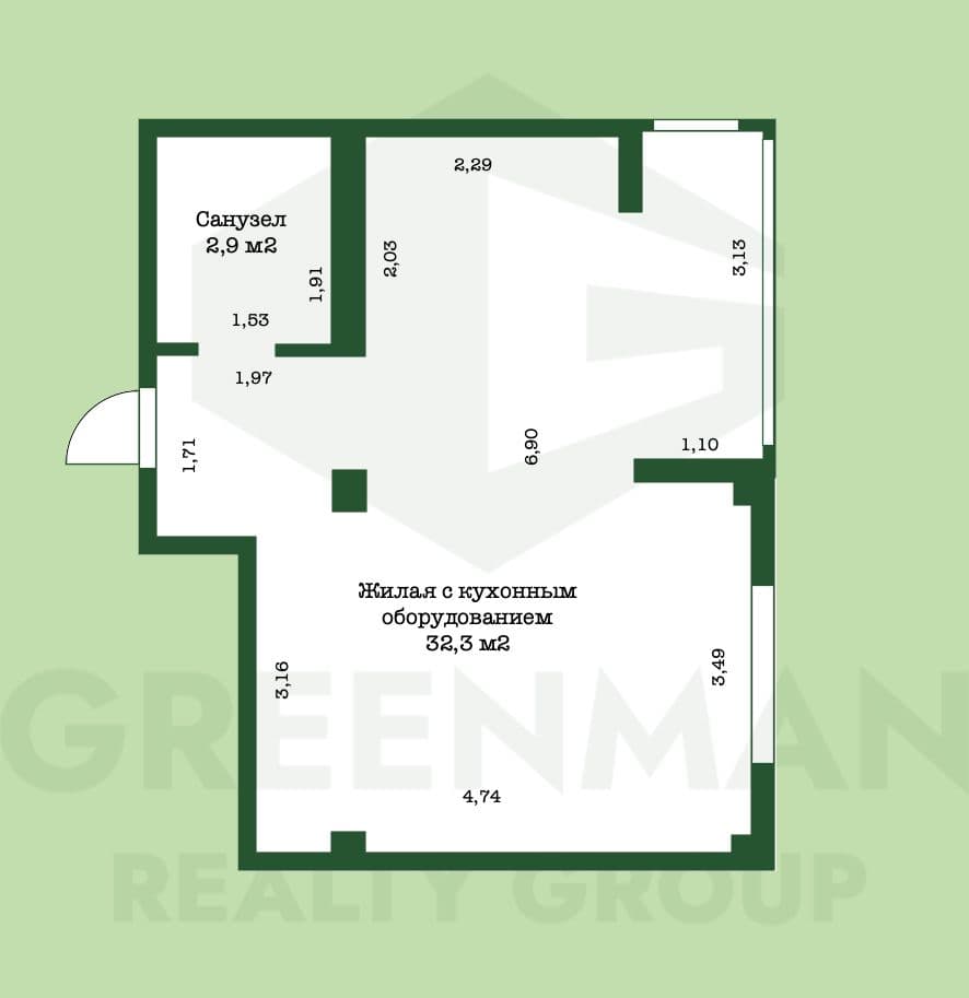 Продается стильная студия с дизайнерским ремонтом в центре Минска. Пр. Независимости 88 | Агентство недвижимости Greenman Realty Group
