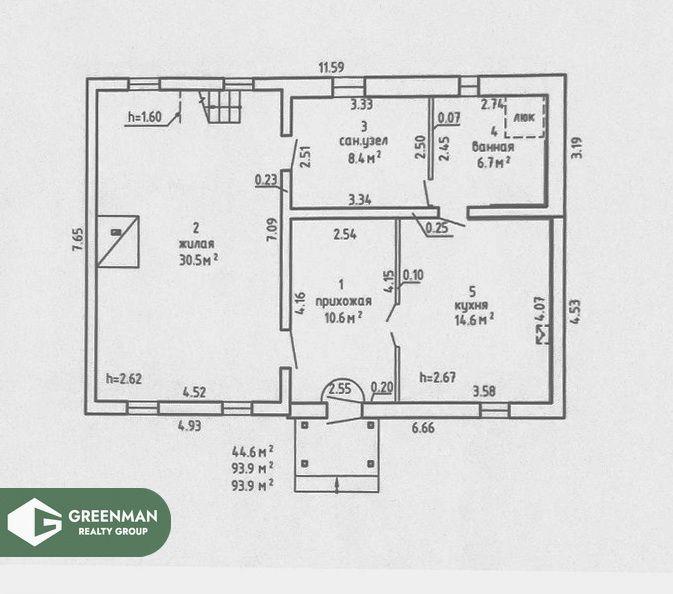 Продажа ½ дома в 12 км от МКАД, с участком 12,43 соток! | Агентство недвижимости Greenman Realty Group