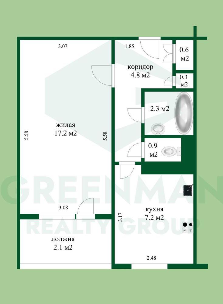 Продается 1-я квартира в тихом и спокойном районе | Агентство недвижимости Greenman Realty Group