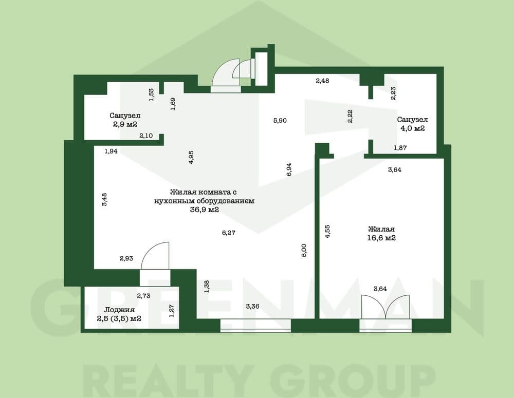 Просторная квартира в зеленом районе столицы. | Агентство недвижимости Greenman Realty Group