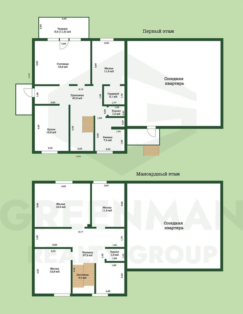 Дом в поселке рядом с лесом и рекой | Агентство недвижимости Greenman Realty Group