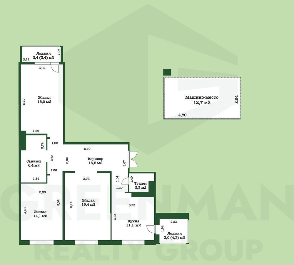 Продается 3-комнатная квартира по адресу ул. Авакяна, 19 | Агентство недвижимости Greenman Realty Group