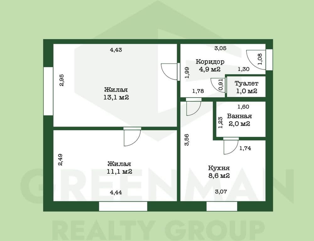 Уютная квартира с новым ремонтом в центре Дзержинска | Агентство недвижимости Greenman Realty Group