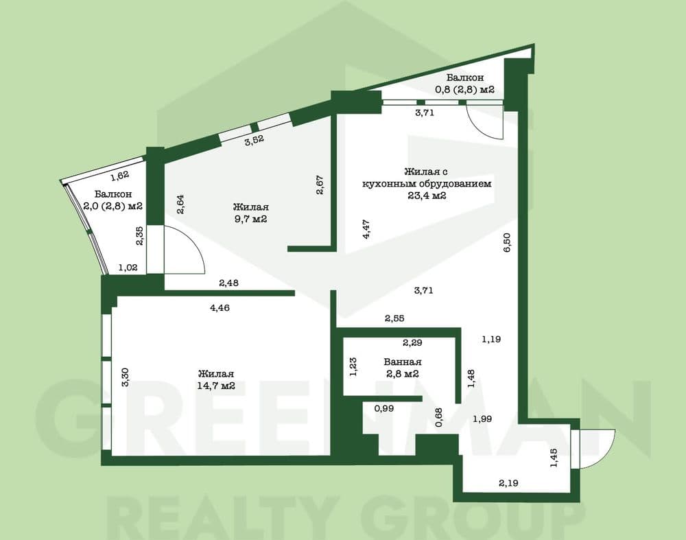 Новостройка с ремонтом рядом с метро Аэродромная! | Агентство недвижимости Greenman Realty Group