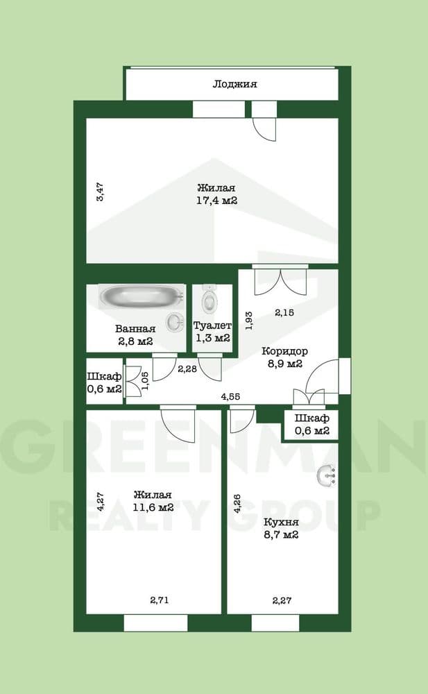 Квартира в Могилеве по ул. Кирова, 23А | Агентство недвижимости Greenman Realty Group