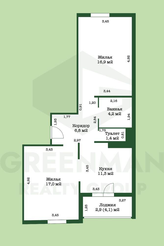 Двухкомнатная, стильная квартира в ЖК «Пирс» | Агентство недвижимости Greenman Realty Group
