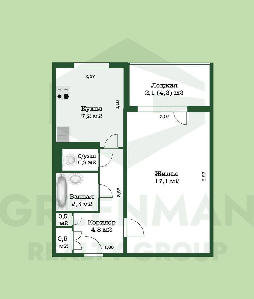 Квартира в зеленом районе Минска | Агентство недвижимости Greenman Realty Group