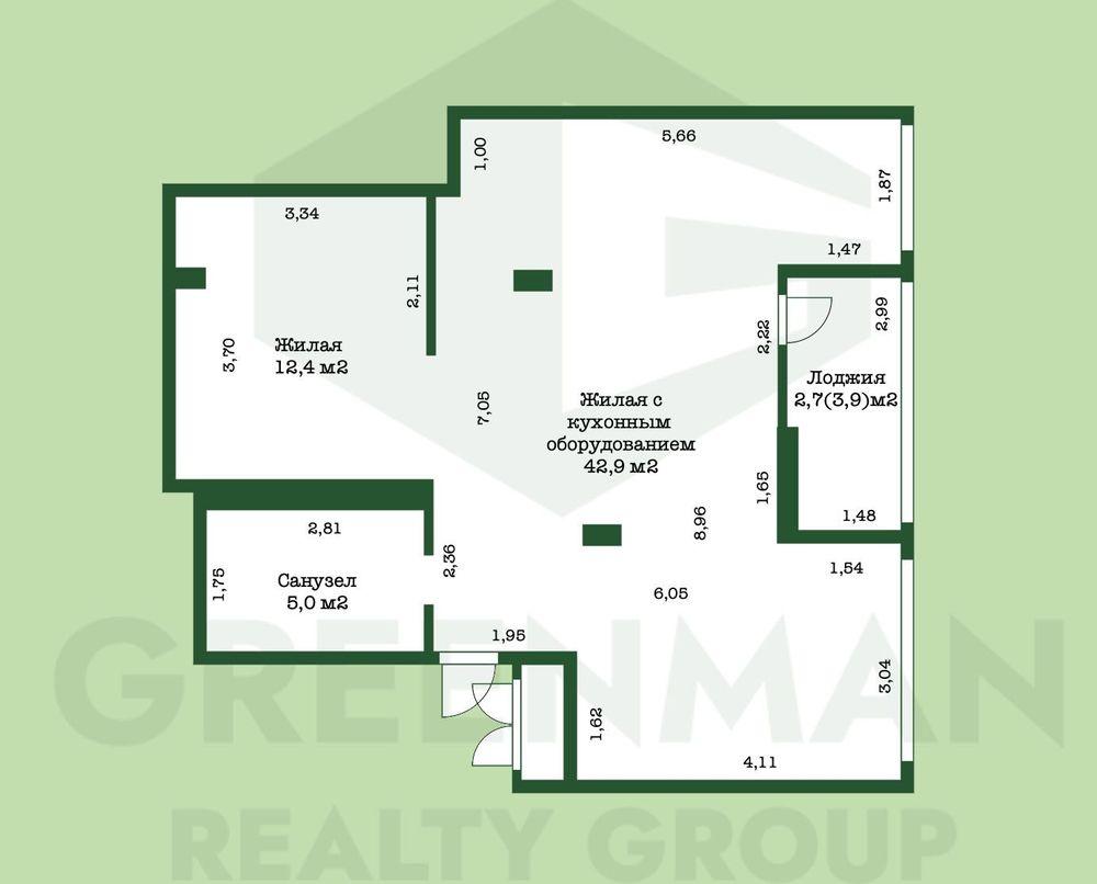 Новостройка в 1 минуте от метро! | Агентство недвижимости Greenman Realty Group