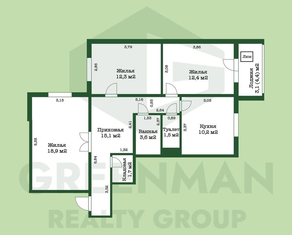 Новая квартира (78,8 м2) в Смолевичах! | Агентство недвижимости Greenman Realty Group