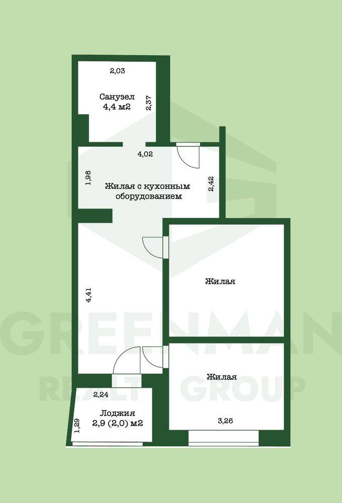 Продается 2-комнатная квартира | Агентство недвижимости Greenman Realty Group
