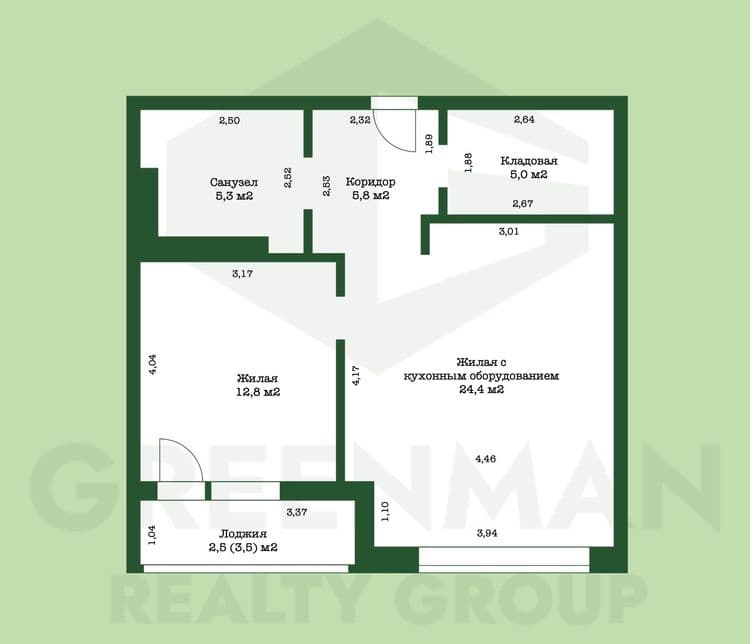 Продается 2-х комнатная квартира с дизайнерским ремонтом, Победителей,115. ЖК «Лазурит» | Агентство недвижимости Greenman Realty Group
