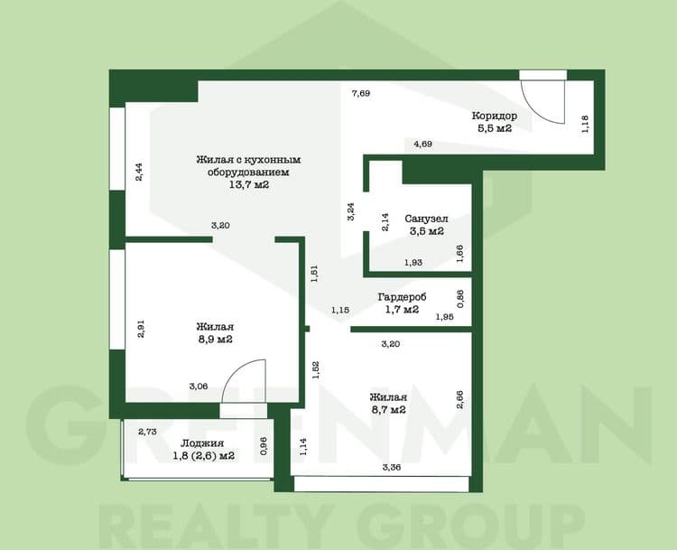 Продается стильная 2 комнатная квартира в ЖК «Минск-Мир» | Агентство недвижимости Greenman Realty Group