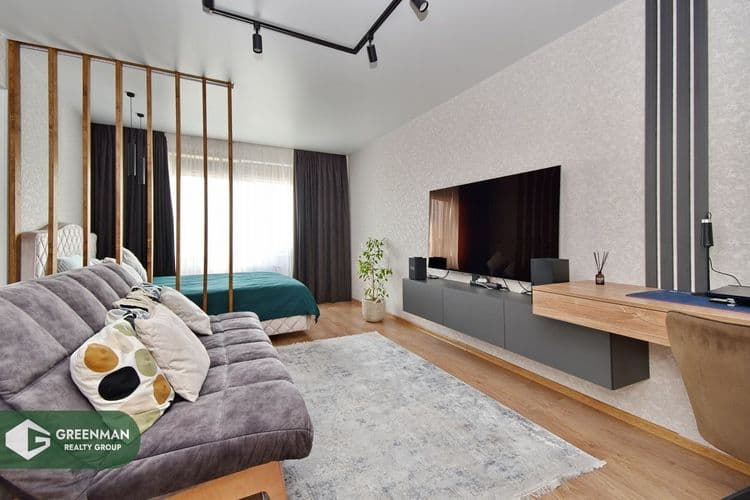 Просторная студия 42,8 квадрата с отличным ремонтом в ЖК «Лайт» | Агентство недвижимости Greenman Realty Group