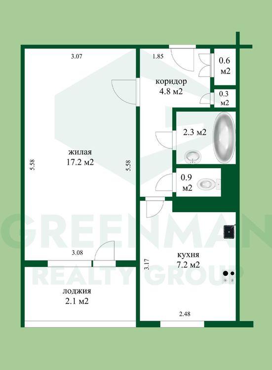 Продается 1-я квартира в тихом и спокойном районе | Агентство недвижимости Greenman Realty Group