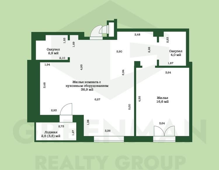 Просторная квартира в зеленом районе столицы. | Агентство недвижимости Greenman Realty Group