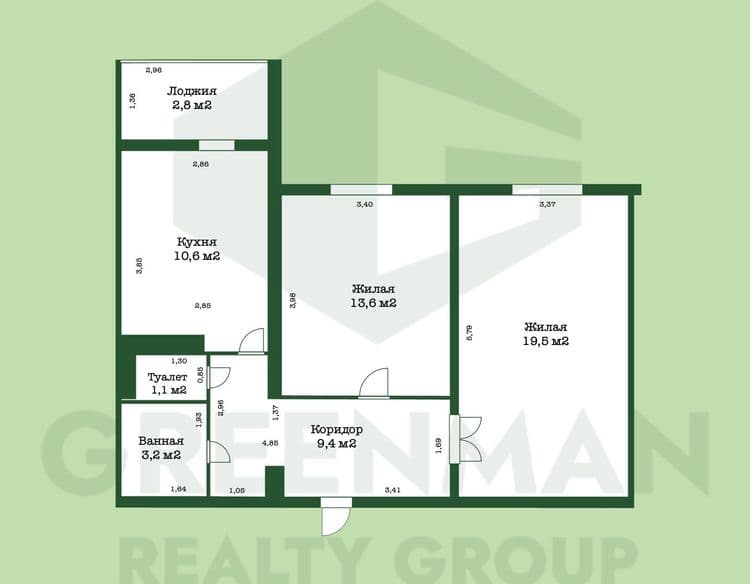 Просторная квартира в аг. Острошицкий Городок, всего 12,5 км от МКАД! | Агентство недвижимости Greenman Realty Group