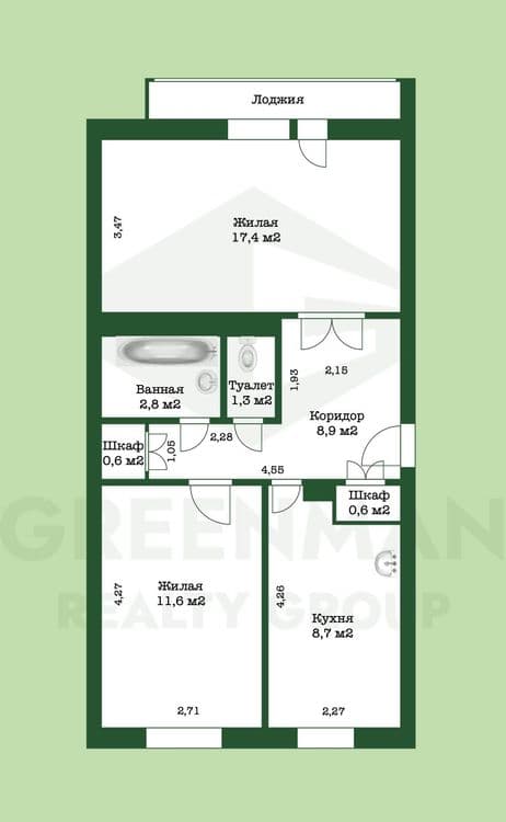 Квартира в Могилеве по ул. Кирова, 23А | Агентство недвижимости Greenman Realty Group