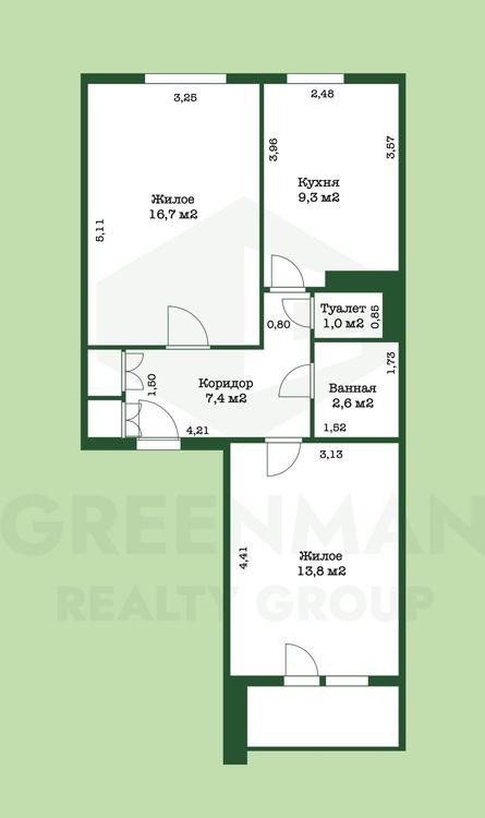 Двухкомнатная квартира в центе Молодечно! | Агентство недвижимости Greenman Realty Group