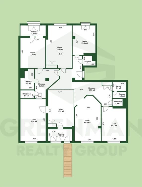 Продажа офиса в ЖК «Каскад» | Агентство недвижимости Greenman Realty Group