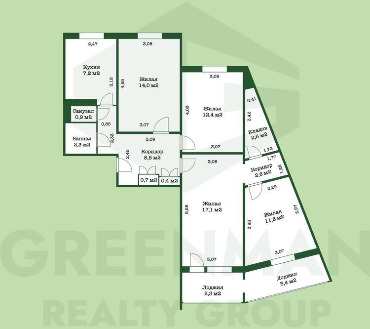 Уютная 4-комнатная квартира в Веснянке! | Агентство недвижимости Greenman Realty Group