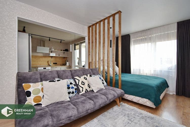 Просторная студия 42,8 квадрата с отличным ремонтом в ЖК «Лайт» | Агентство недвижимости Greenman Realty Group