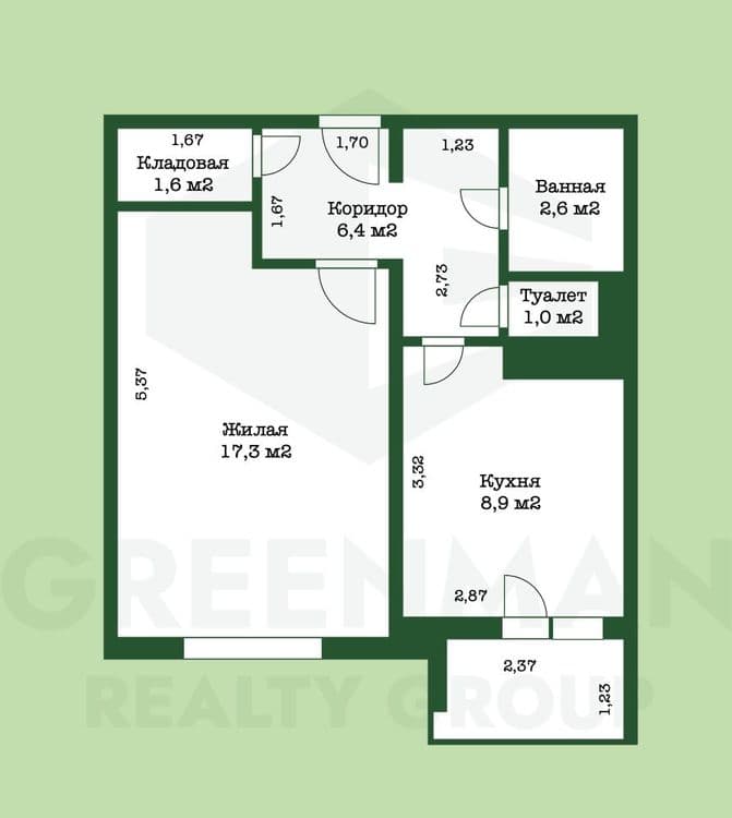Однокомнатная квартира в микрорайоне Малиновка-4! | Агентство недвижимости Greenman Realty Group