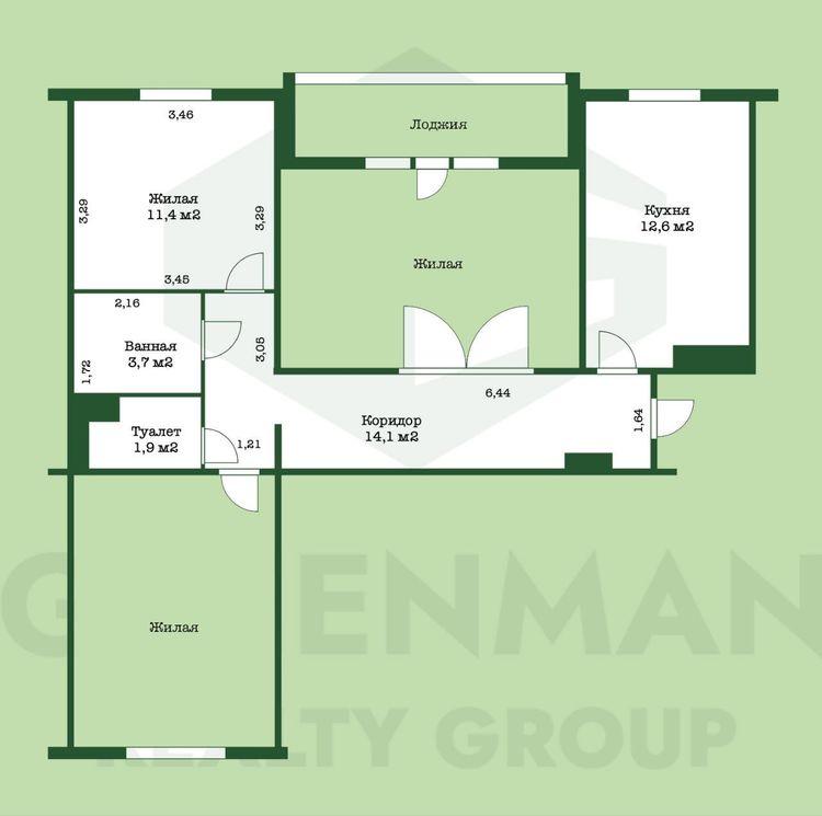 Комната рядом со ст.м. Каменная горка. | Агентство недвижимости Greenman Realty Group
