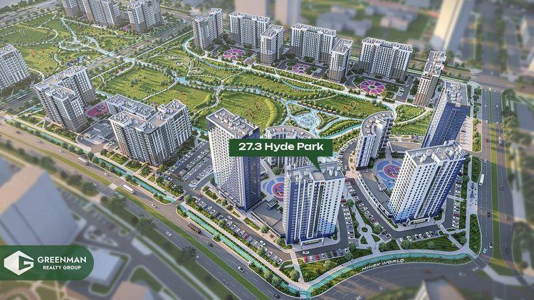 Трехкомнатная квартира в доме Hyde park по адресу ул.Лученка,2-70 | Greenrealty