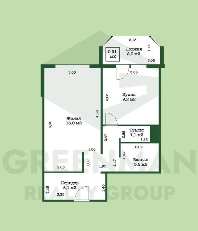 Отличная однокомнатная квартира в Боровлянах | Агентство недвижимости Greenman Realty Group