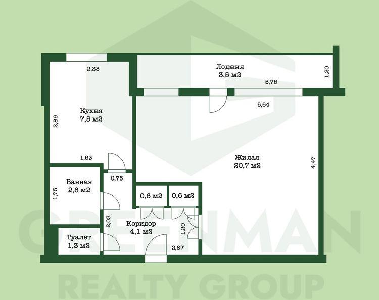 Евродвушка в центре города! | Агентство недвижимости Greenman Realty Group