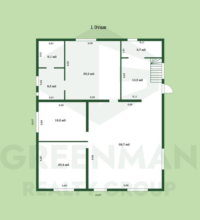 Продается участок с недостроенным домом. | Агентство недвижимости Greenman Realty Group