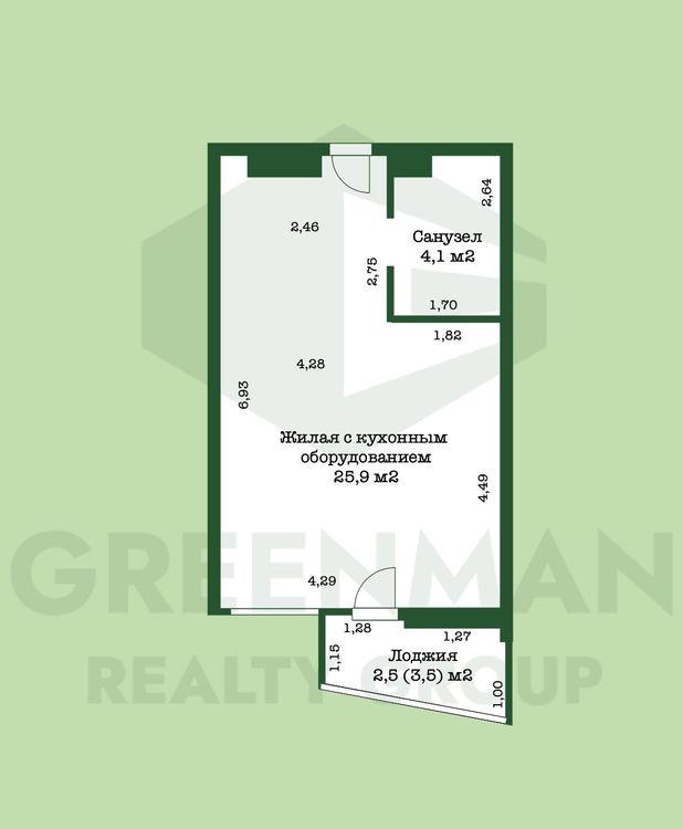 Студия с системой умный дом!  | Агентство недвижимости Greenman Realty Group