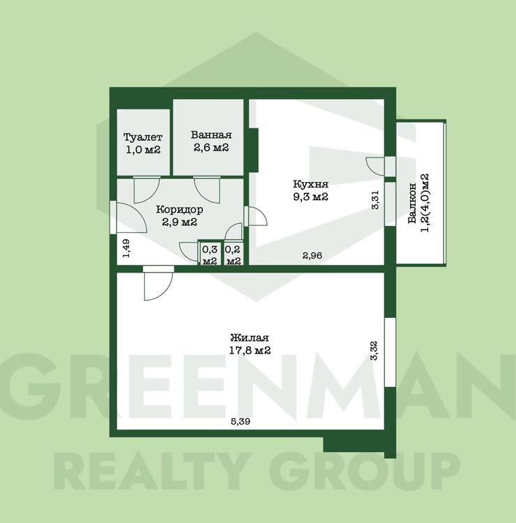 Однокомнатная светлая квартира в г. Фаниполь | Агентство недвижимости Greenman Realty Group
