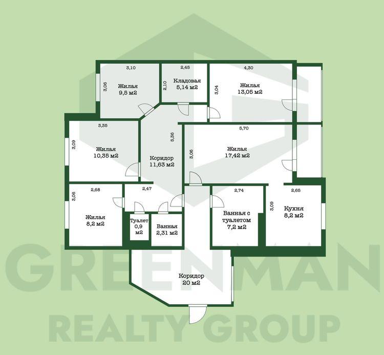 Большая квартира для большой семьи | Агентство недвижимости Greenman Realty Group