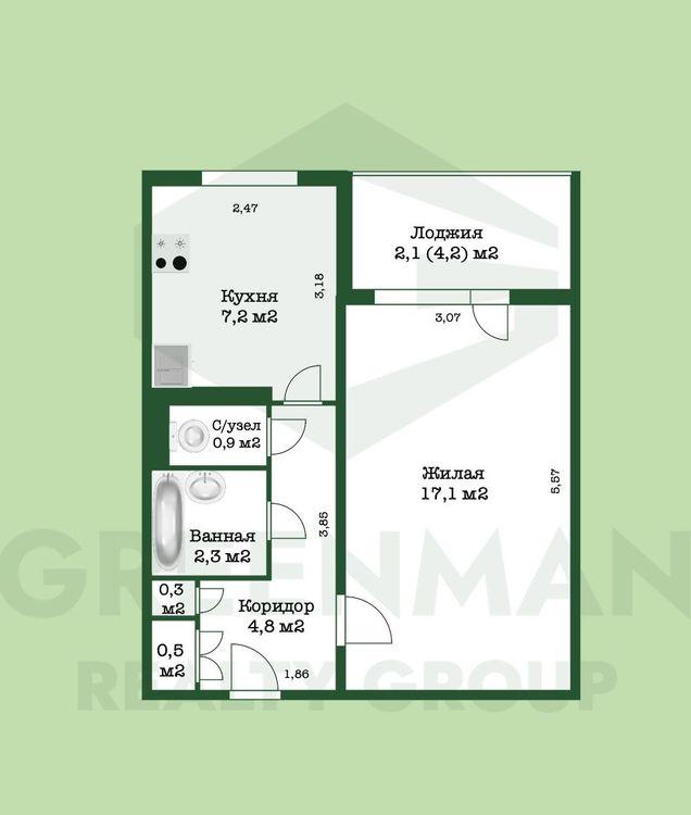 Квартира в зеленом районе Минска | Агентство недвижимости Greenman Realty Group