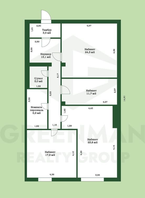 В продаже административное помещение | Агентство недвижимости Greenman Realty Group