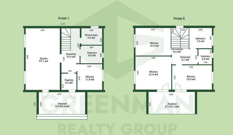 Современный коттедж в стиле БарнХаус! | Агентство недвижимости Greenman Realty Group