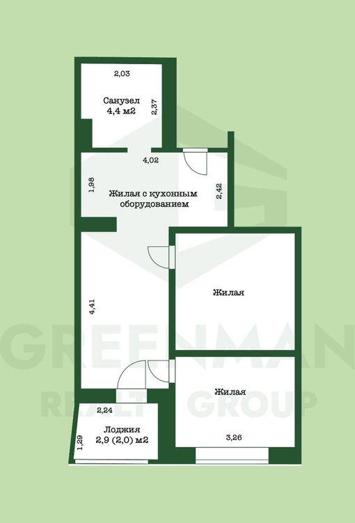 Продается 2-комнатная квартира | Агентство недвижимости Greenman Realty Group