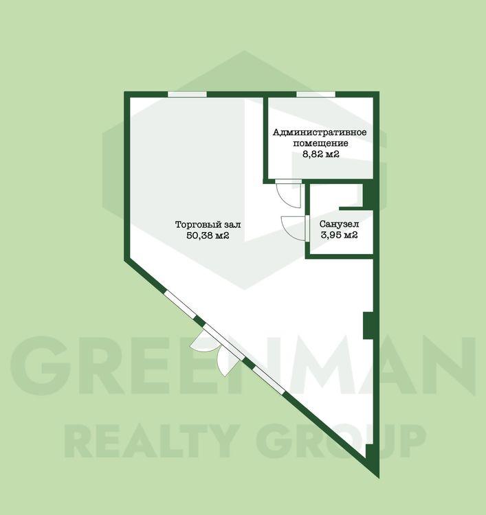 Аренда торгового помещения, ул.Гастелло, 8 | Агентство недвижимости Greenman Realty Group