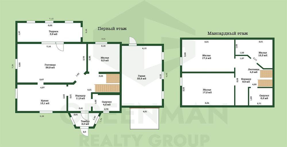 Продается двухуровневый дом в отличной локации | Агентство недвижимости Greenman Realty Group