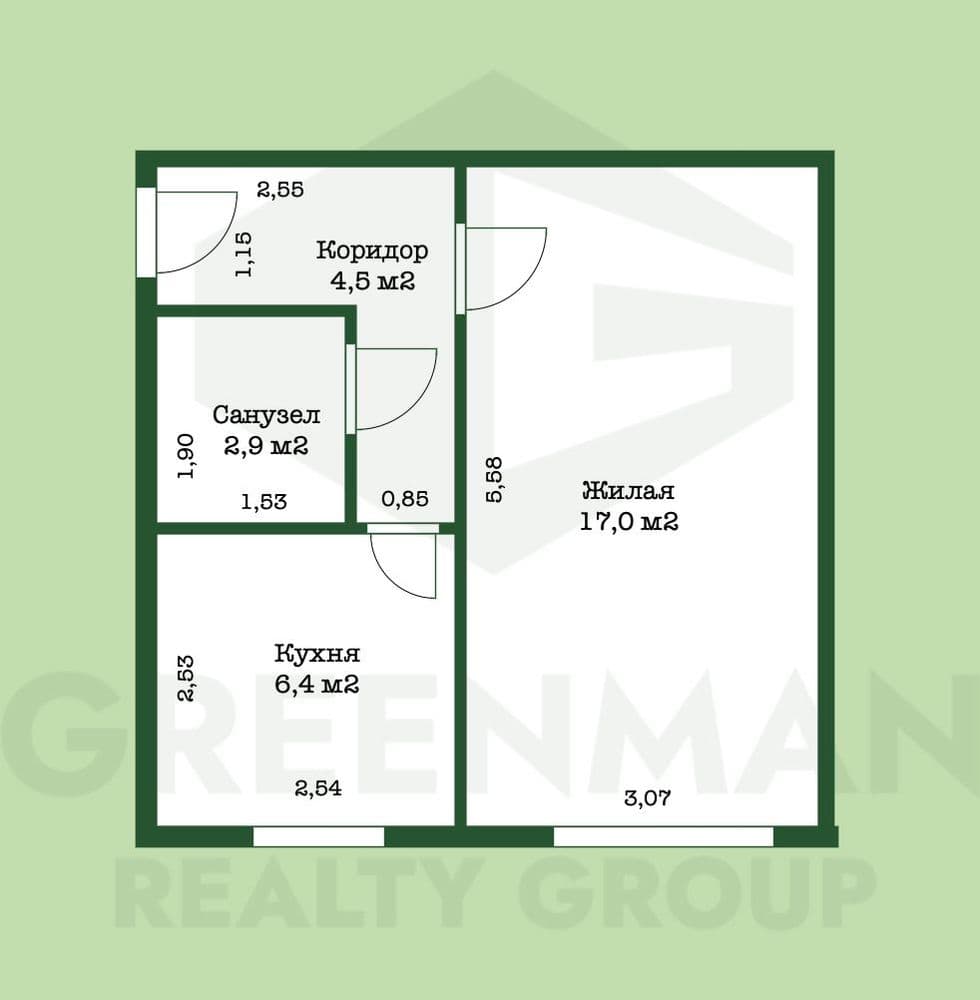 Квартира на пр-те Димитрова, 39 | Агентство недвижимости Greenman Realty Group