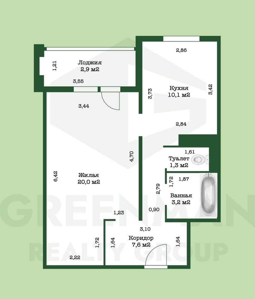 Прекрасный вариант как для жизни, так и для инвестиции! | Агентство недвижимости Greenman Realty Group