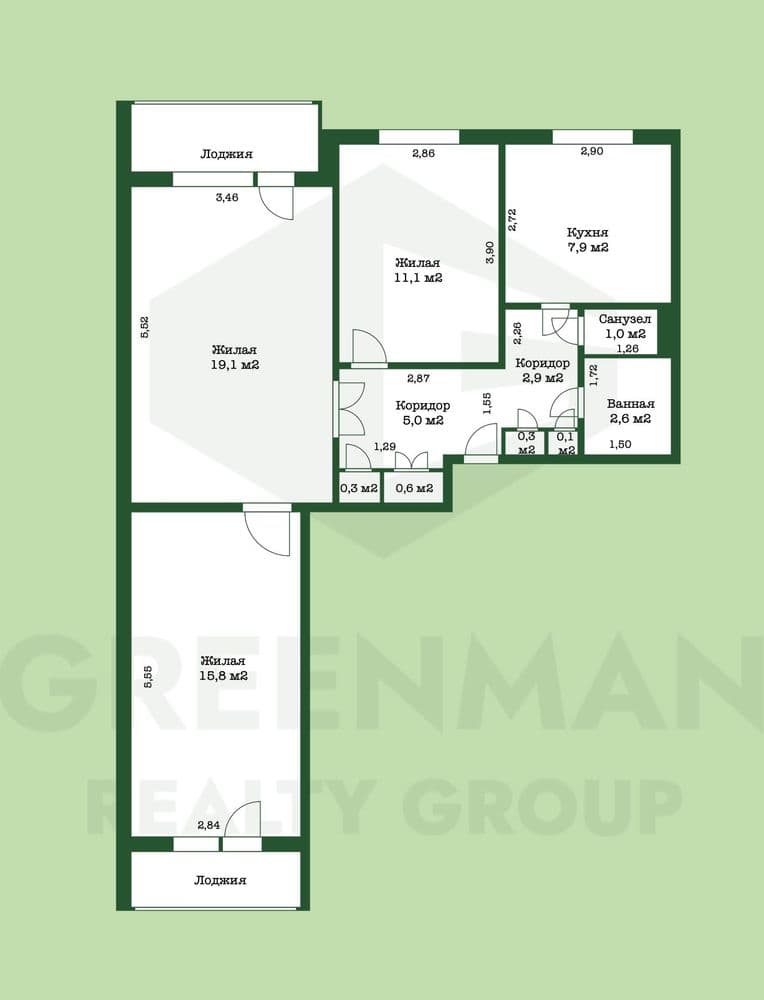 3 комнатная квартира в Могилеве | Агентство недвижимости Greenman Realty Group