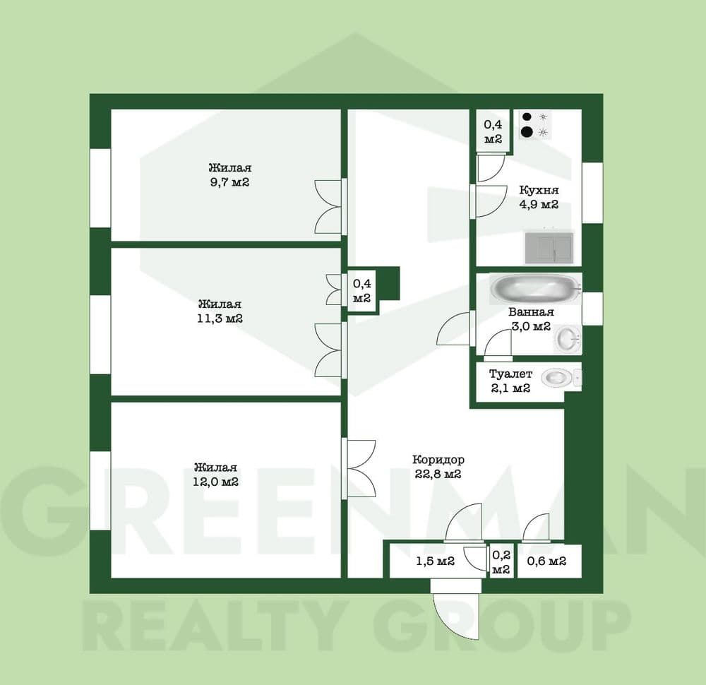 Сталинка в центре столицы | Агентство недвижимости Greenman Realty Group