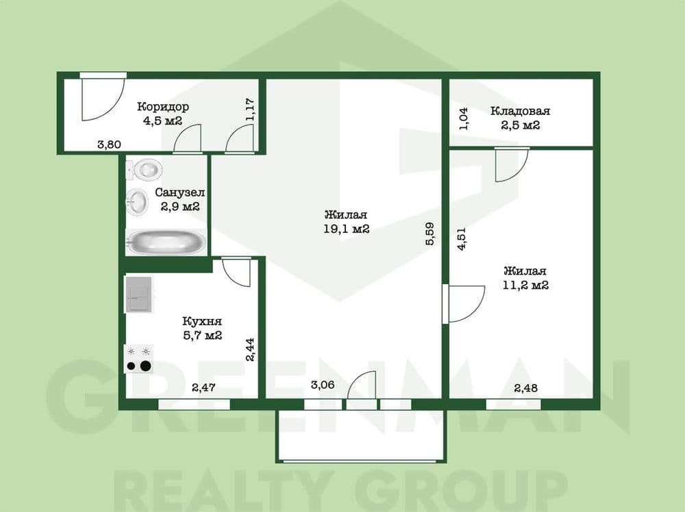 Комфорт и спокойствие в ЦЕНТРЕ Минска | Агентство недвижимости Greenman Realty Group