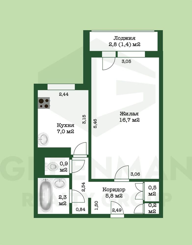 Продаётся 1-ная квартира с хороши ремонтом. | Агентство недвижимости Greenman Realty Group
