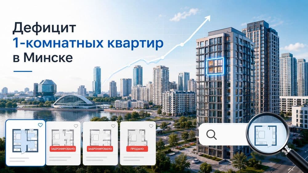 Дефицит однокомнатных квартир в Минске в 2026 году: почему их сложнее купить | Агентство недвижимости Greenman Realty Group