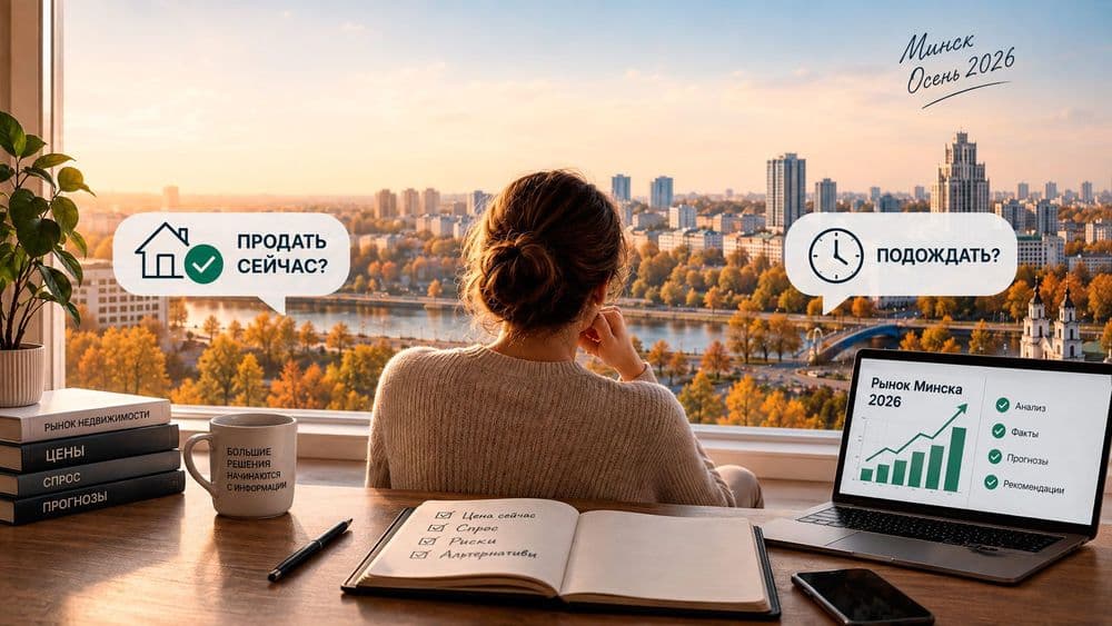 Продавать квартиру сейчас или ждать: прогноз вторичного рынка Минска на осень 2026 | Агентство недвижимости Greenman Realty Group