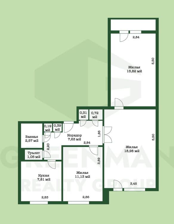 Квартира в Могилеве по ул. Каштановая 10 | Агентство недвижимости Greenman Realty Group