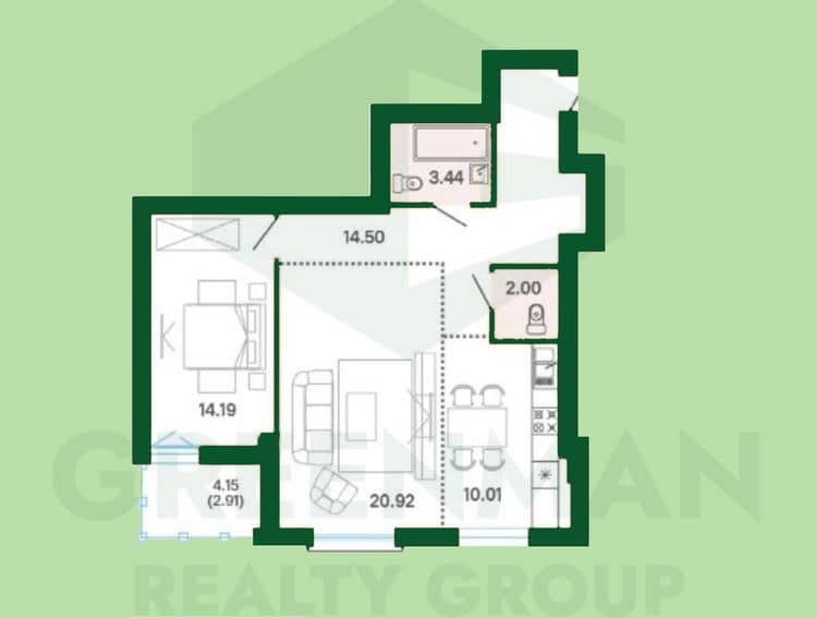Роскошная квартира в престижном комплексе «Олимпик-парк». Тимирязева 134 | Агентство недвижимости Greenman Realty Group